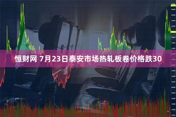 恒财网 7月23日泰安市场热轧板卷价格跌30